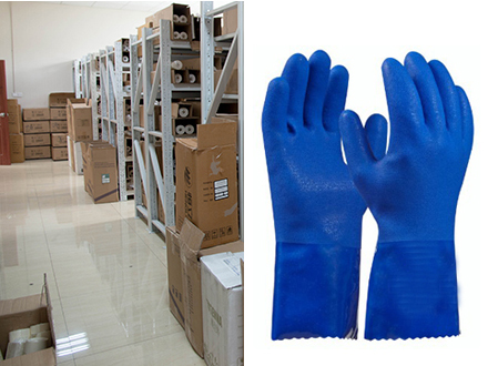 BLUE TECH WORK GLOVES